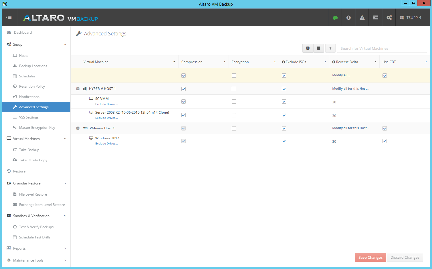 Altaro VM Backup - Compression and Encryption