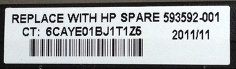 Batéria HP vyrobená v novembri 2011